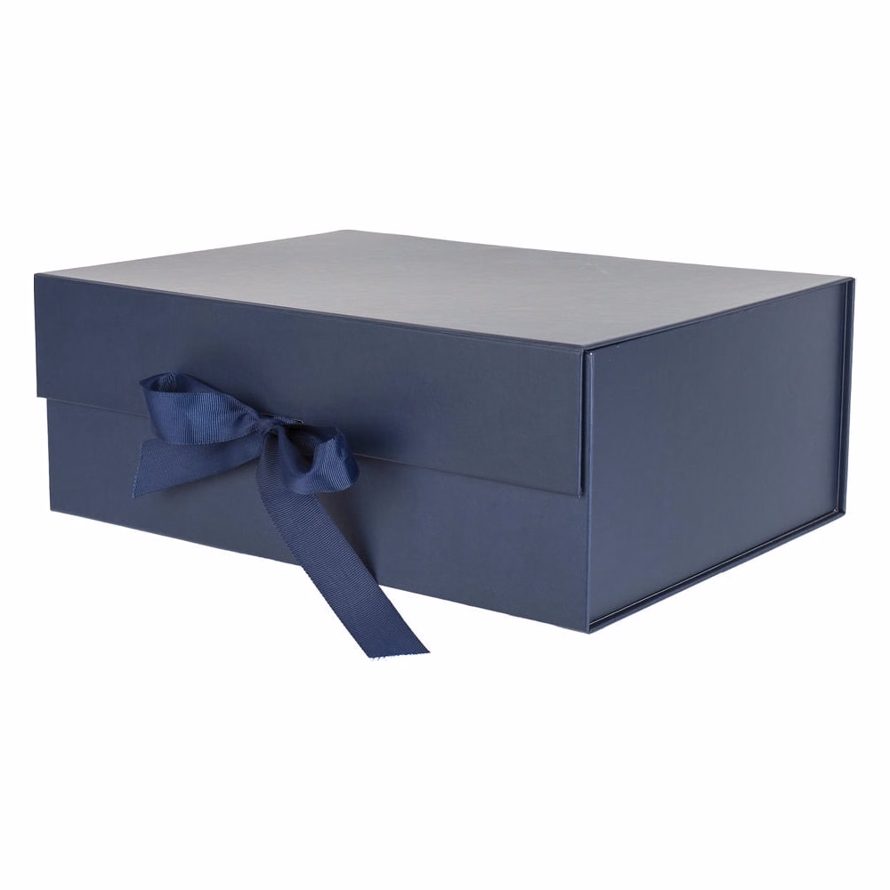 Díszdoboz PROMO összehajtható 29x22x10,5 cm sötétkék