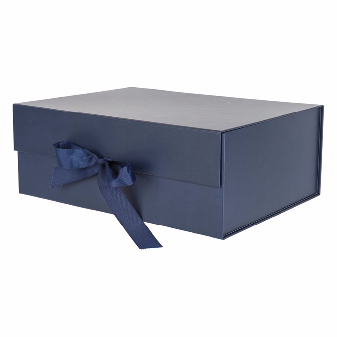 Díszdoboz PROMO összehajtható 29x22x10,5 cm sötétkék