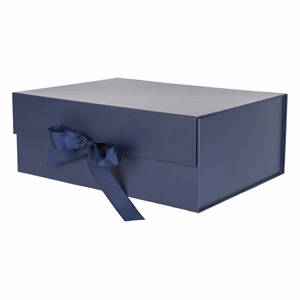 Díszdoboz PROMO összehajtható 33x25x12,5 cm sötétkék