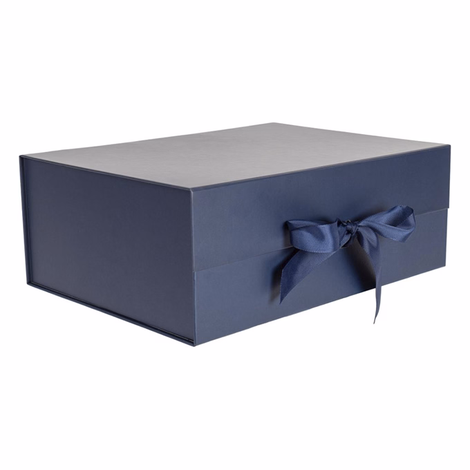 Díszdoboz PROMO összehajtható 33x25x12,5 cm sötétkék