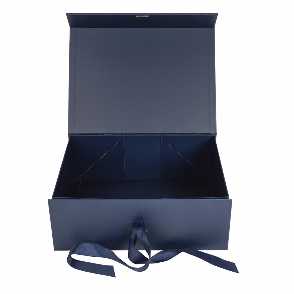 Díszdoboz PROMO összehajtható 33x25x12,5 cm sötétkék
