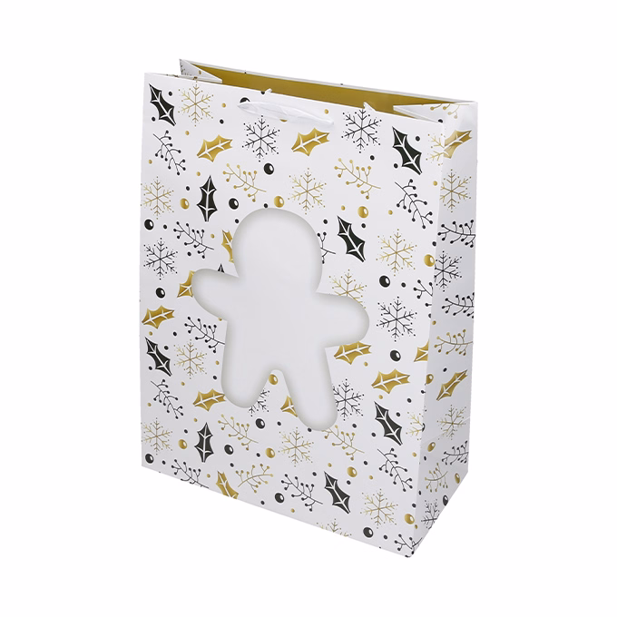 Dísztasak CREATIVE Special XL 33x45x16 cm karácsonyi színes fényes szalagfüles