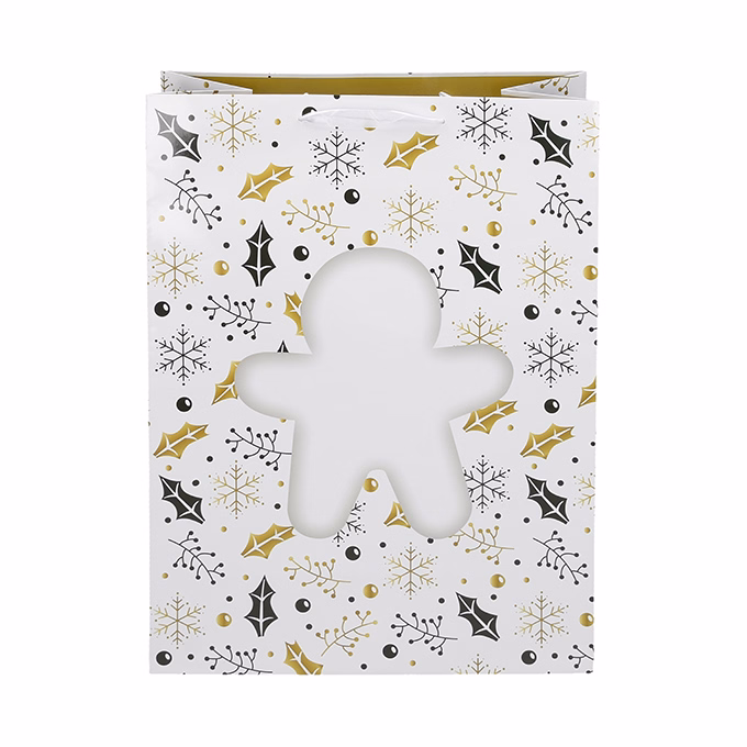 Dísztasak CREATIVE Special XL 33x45x16 cm karácsonyi színes fényes szalagfüles