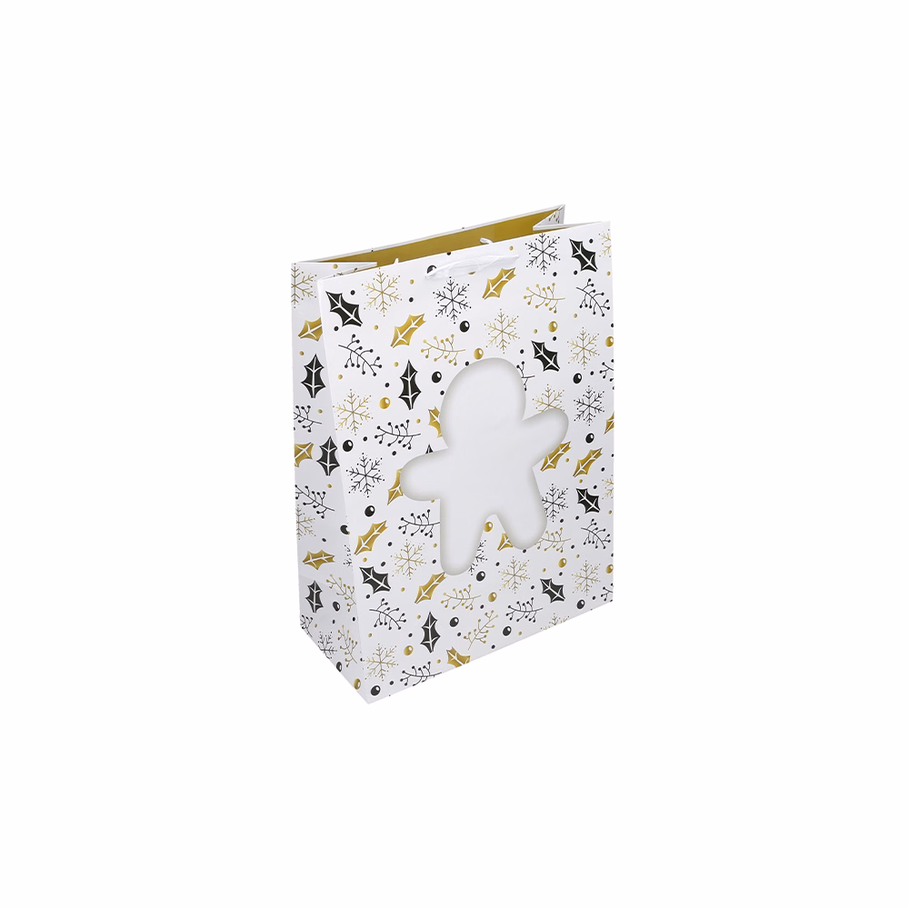 Dísztasak CREATIVE Special XL 33x45x16 cm karácsonyi színes fényes szalagfüles