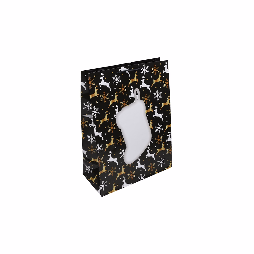 Dísztasak CREATIVE Special XL 33x45x16 cm karácsonyi színes fényes szalagfüles