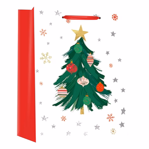 Dísztasak CREATIVE Special XL 33x46x20 cm karácsonyfás matt szalagfüles