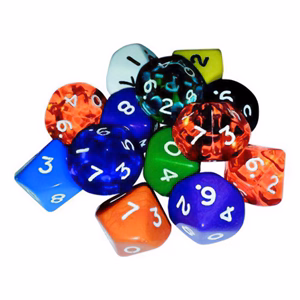 Dobókocka 10 oldalú