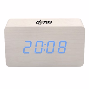 Ébresztőóra DYRAS ALCL-002WH fehér