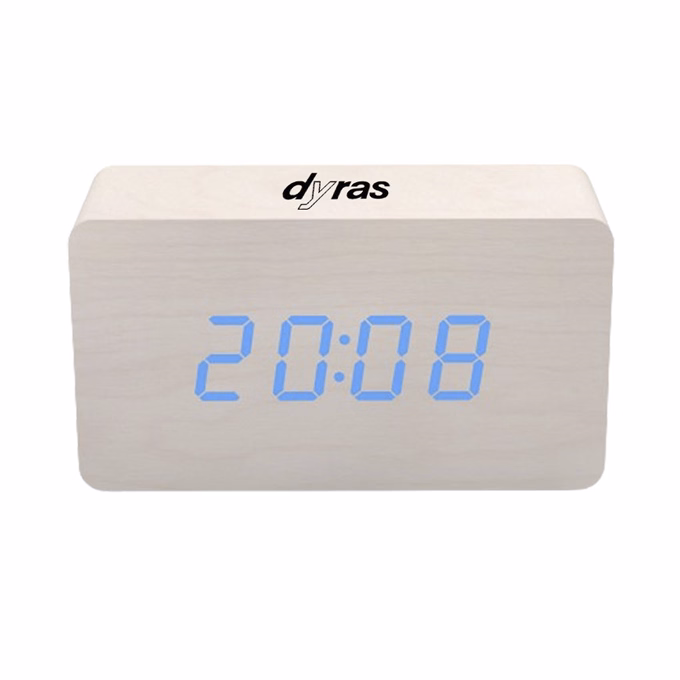 Ébresztőóra DYRAS ALCL-002WH fehér