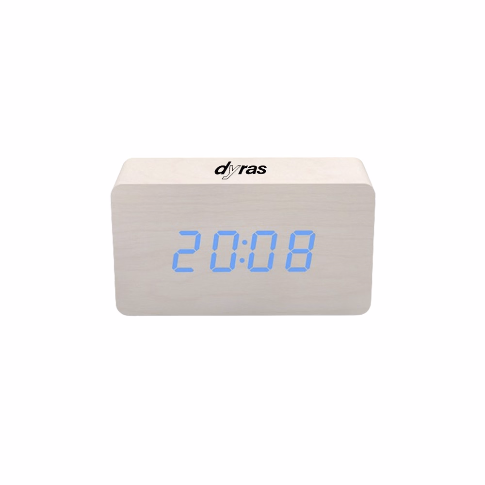 Ébresztőóra DYRAS ALCL-002WH fehér