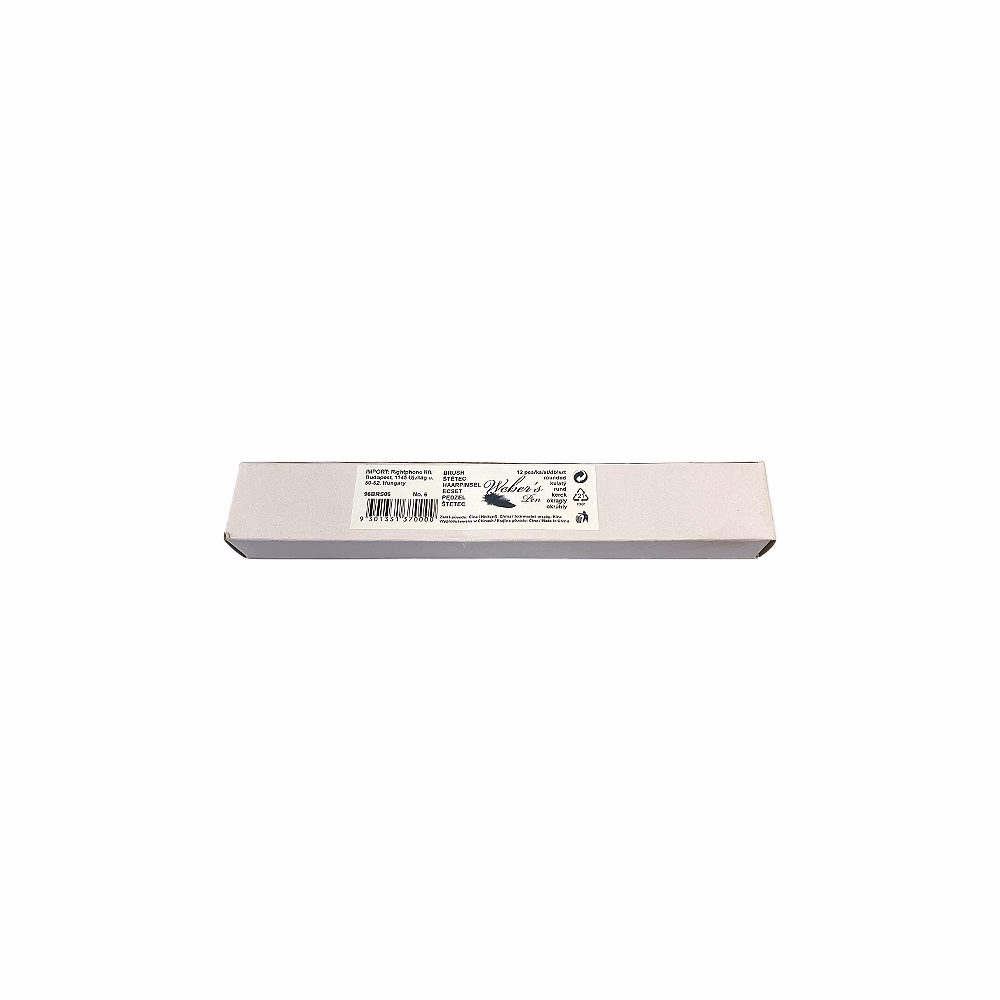 Ecset WEBER`S kerek festett nyelű 6-os