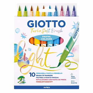 Ecsetfilc GIOTTO Turbo Soft akasztható pasztell 10 darabos