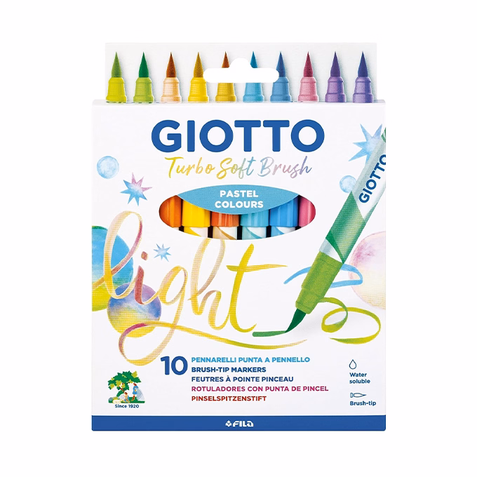 Ecsetfilc GIOTTO Turbo Soft akasztható pasztell 10 darabos