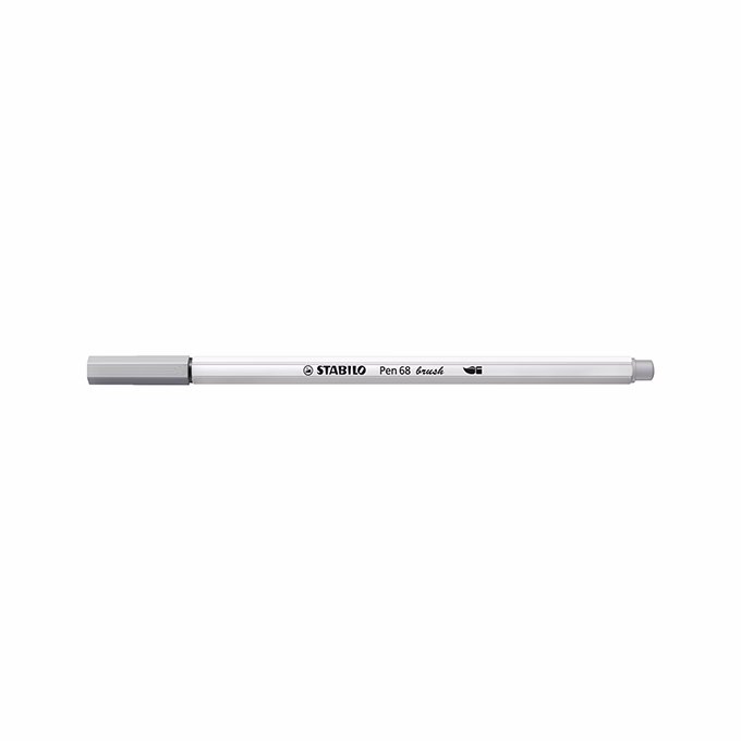 Ecsetfilc STABILO Pen 68 Brush középszürke