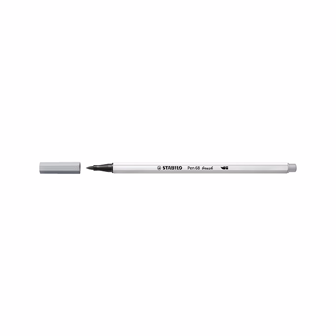Ecsetfilc STABILO Pen 68 Brush középszürke
