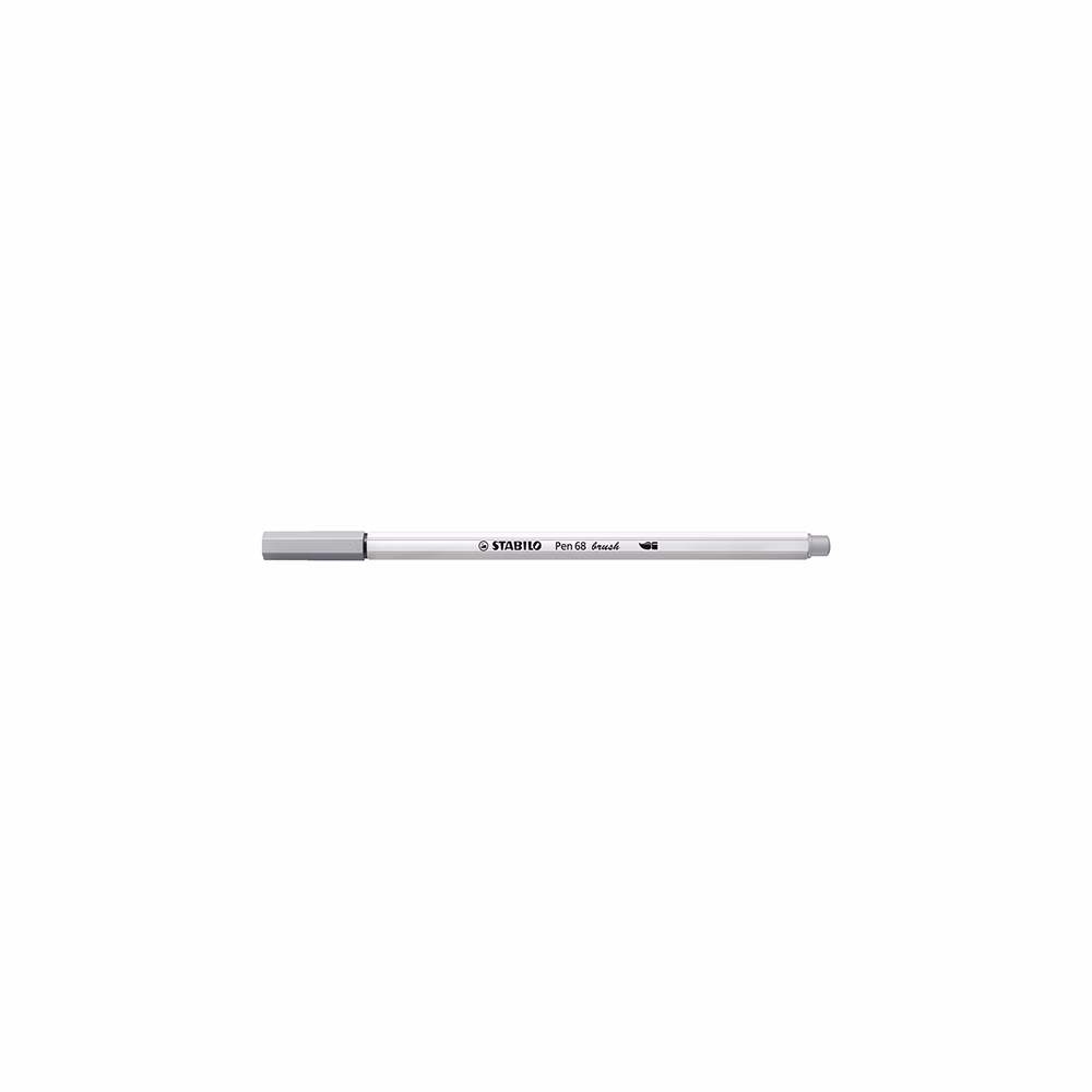 Ecsetfilc STABILO Pen 68 Brush középszürke