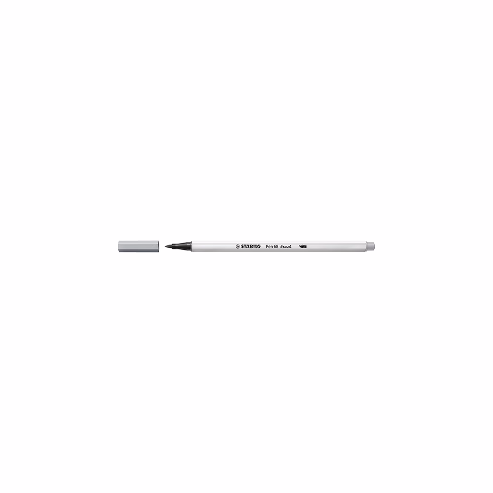 Ecsetfilc STABILO Pen 68 Brush középszürke