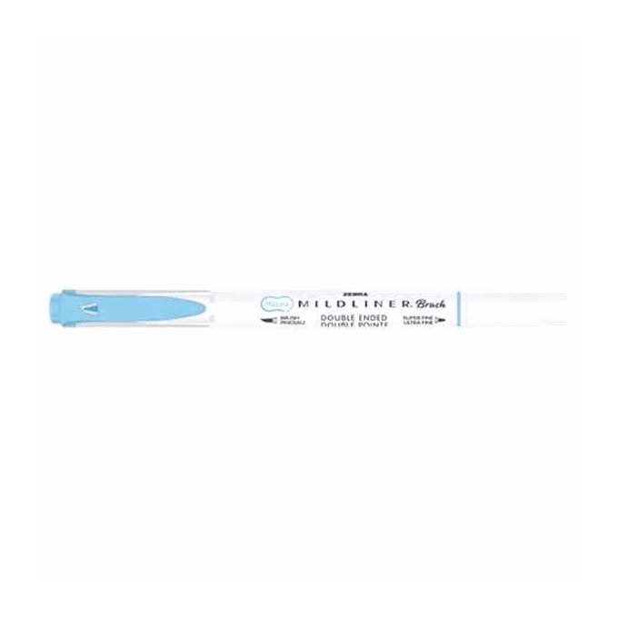 Ecsetfilc kétvégű ZEBRA Mildliner Fluorescent kék