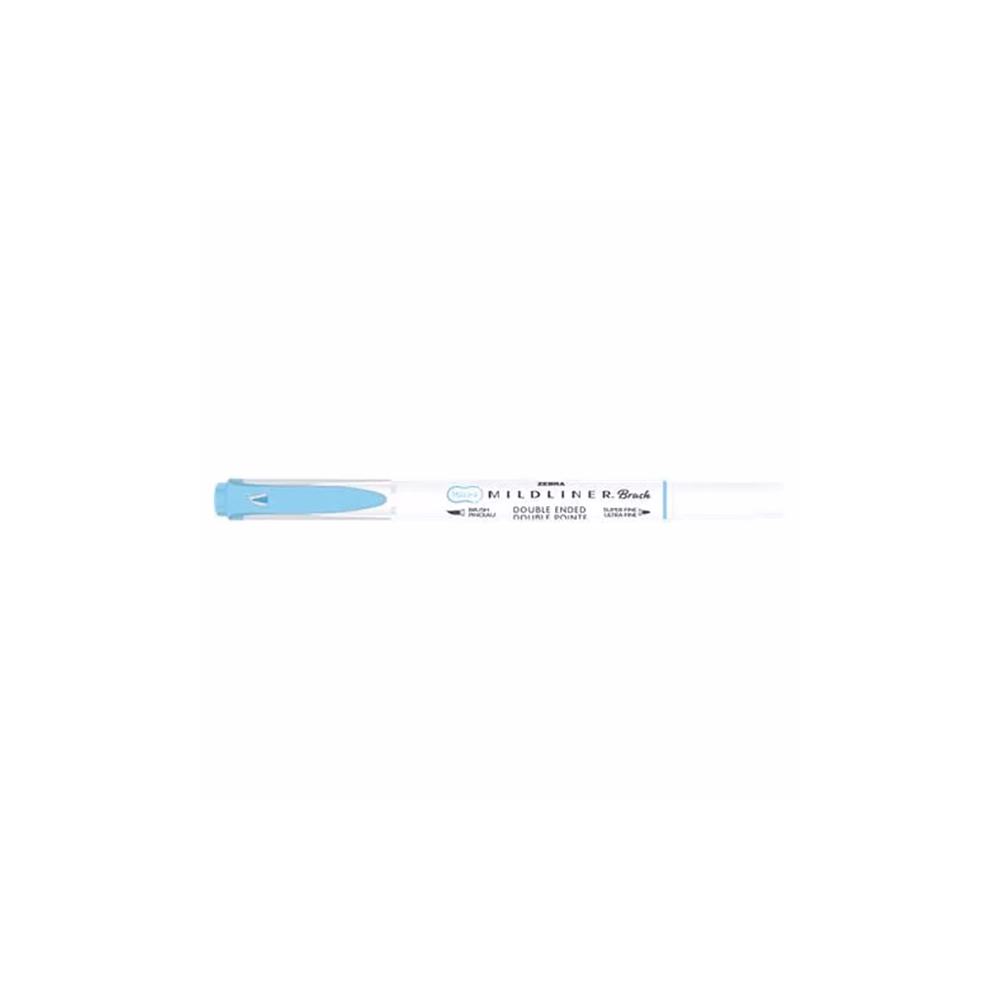 Ecsetfilc kétvégű ZEBRA Mildliner Fluorescent kék