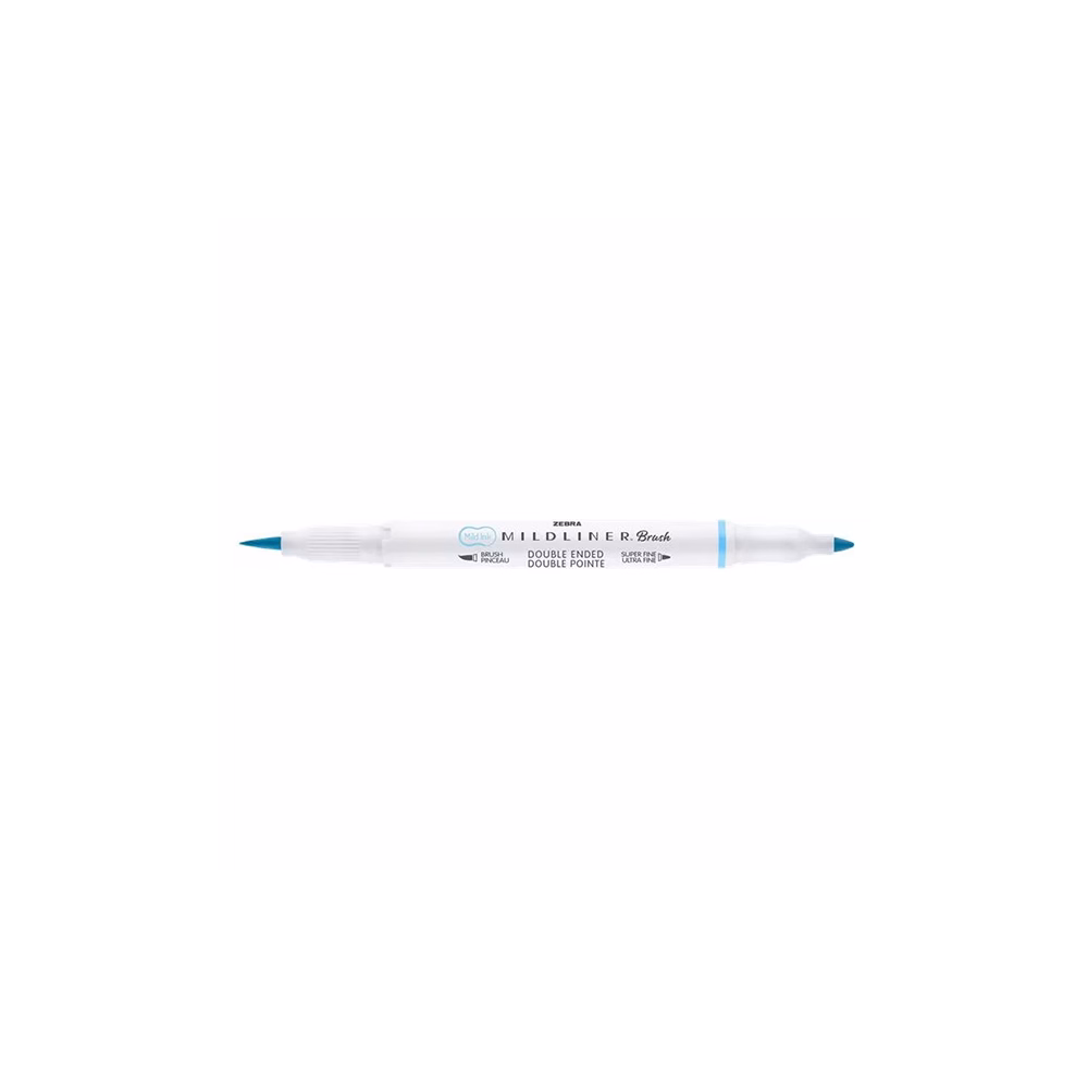 Ecsetfilc kétvégű ZEBRA Mildliner Fluorescent kék