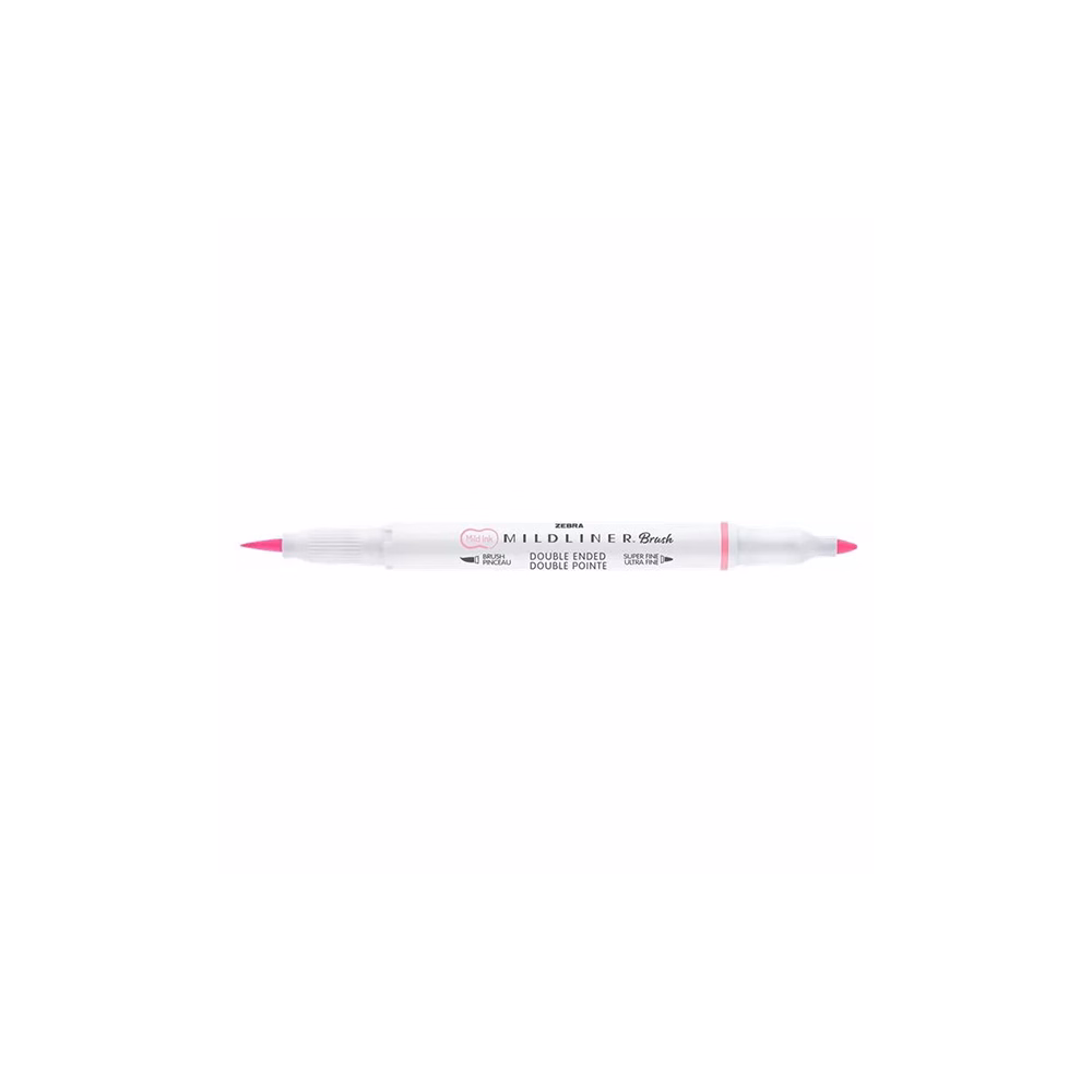 Ecsetfilc kétvégű ZEBRA Mildliner Fluorescent rózsaszín