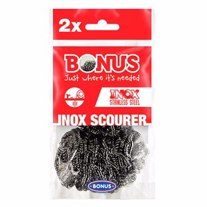 Edénysúroló BONUS Inox spirál fém dörzsi 5x5x3,5cm 2 darabos