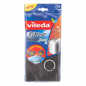 Edénysúroló VILEDA Glitzi Power Inox párna 2 darabos Edénysúroló VILEDA Glitzi Power Inox párna 2 darabos