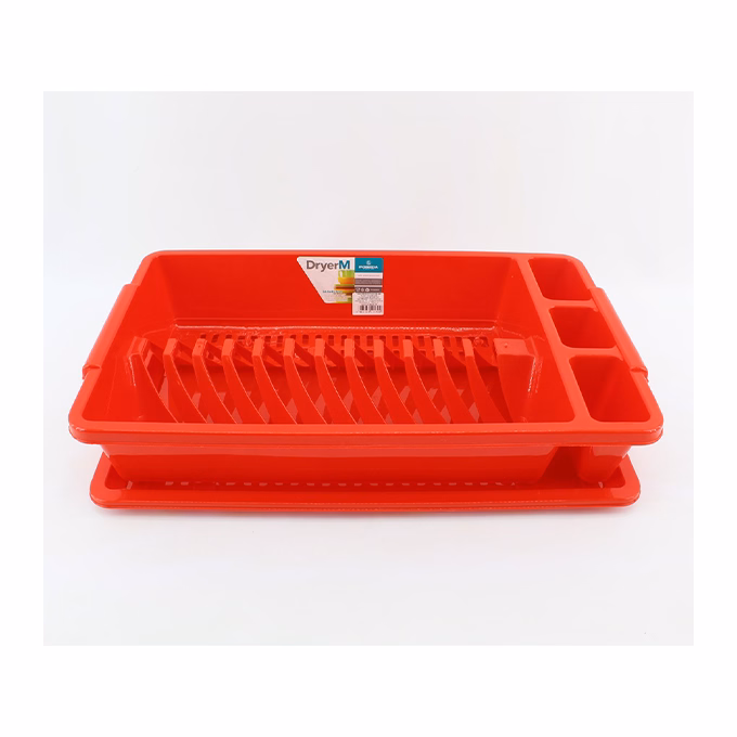 Edényszárító tálcával POBEDA kis méretű 44x26x8 cm