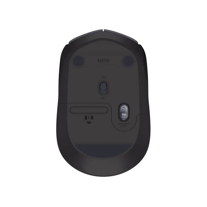 Egér vezeték nélküli LOGITECH M170 2,4 Ghz 1000 DPI szürke