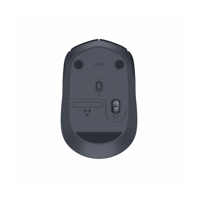 Egér vezeték nélküli LOGITECH M171 2,4 Ghz 1000 DPI fekete/szürke