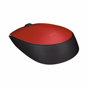 Egér vezeték nélküli LOGITECH M171 2,4 Ghz 1000 DPI piros