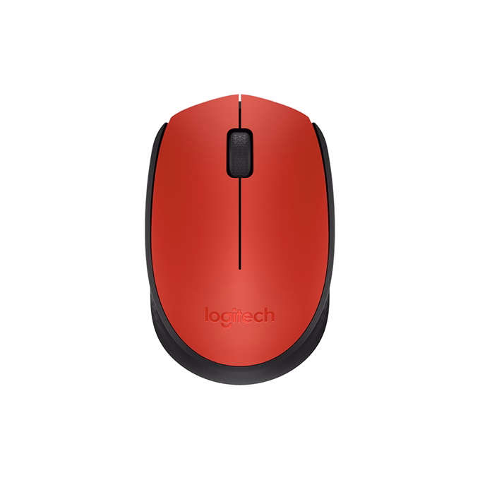 Egér vezeték nélküli LOGITECH M171 2,4 Ghz 1000 DPI piros