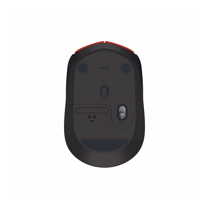 Egér vezeték nélküli LOGITECH M171 2,4 Ghz 1000 DPI piros