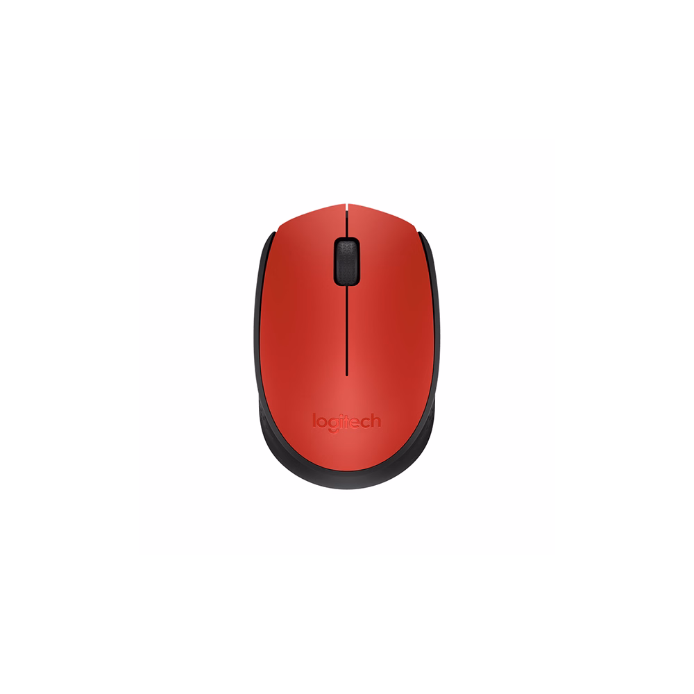 Egér vezeték nélküli LOGITECH M171 2,4 Ghz 1000 DPI piros