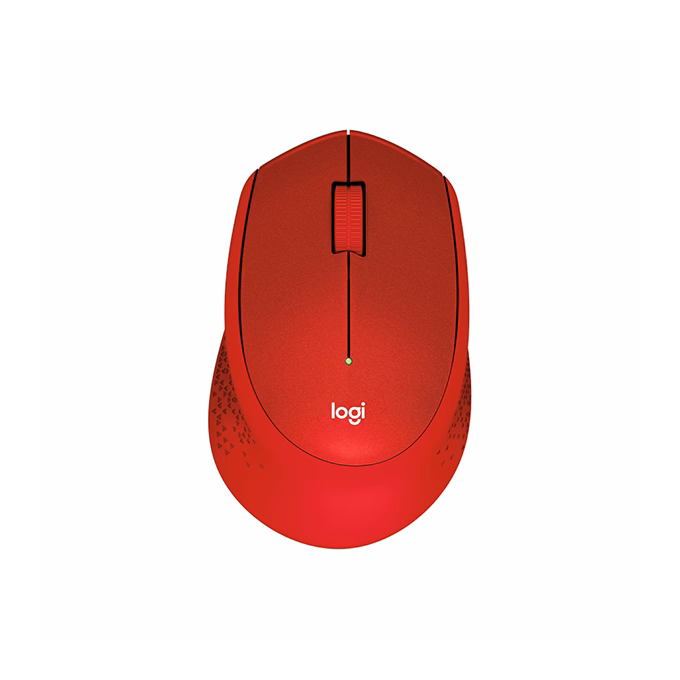Egér vezeték nélküli LOGITECH M330 Silent 2,4 Ghz 1000 DPI piros