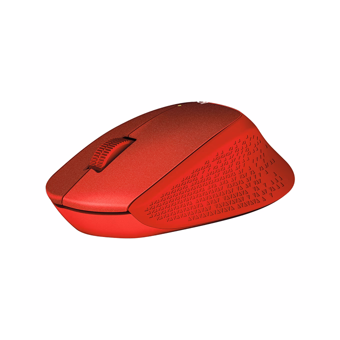 Egér vezeték nélküli LOGITECH M330 Silent 2,4 Ghz 1000 DPI piros