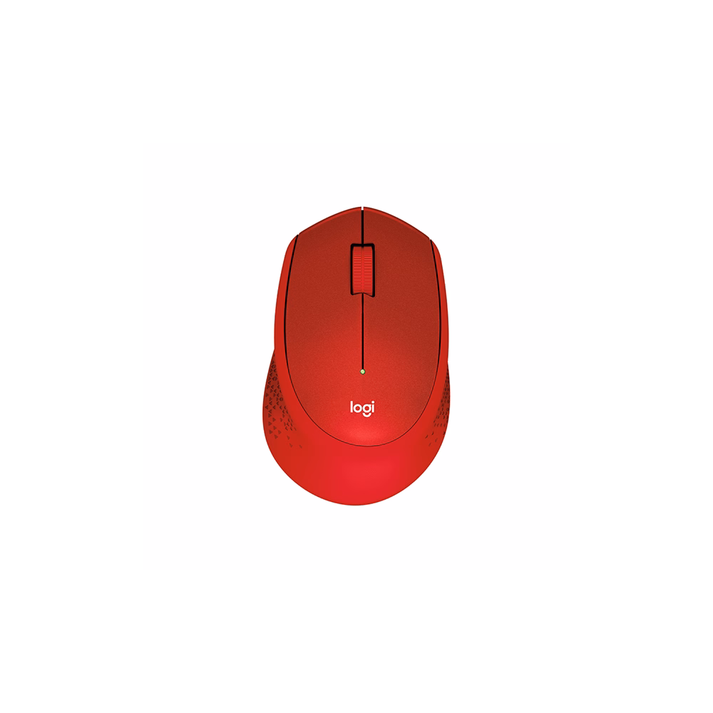 Egér vezeték nélküli LOGITECH M330 Silent 2,4 Ghz 1000 DPI piros