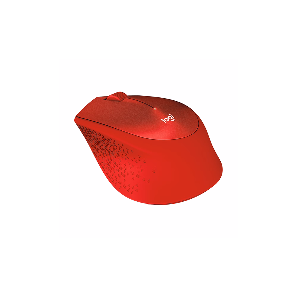 Egér vezeték nélküli LOGITECH M330 Silent 2,4 Ghz 1000 DPI piros