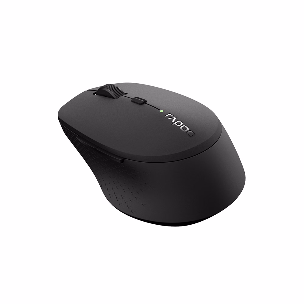 Egér vezeték nélküli RAPOO M300 bluetooth 2,4 GHz 6 gombos sötétszürke