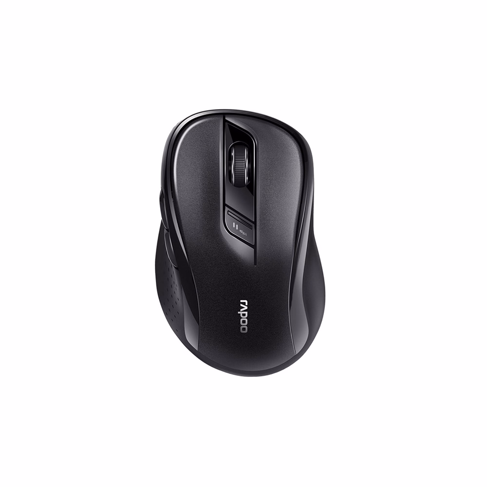 Egér vezeték nélküli RAPOO M500 bluetooth 2,4 GHz 6 gombos fekete