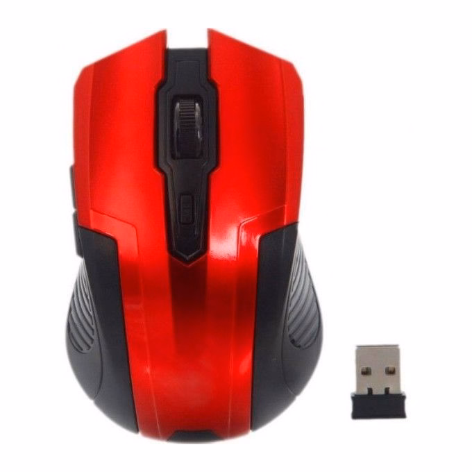 Egér vezeték nélküli SILVERLINE RF-107 USB piros