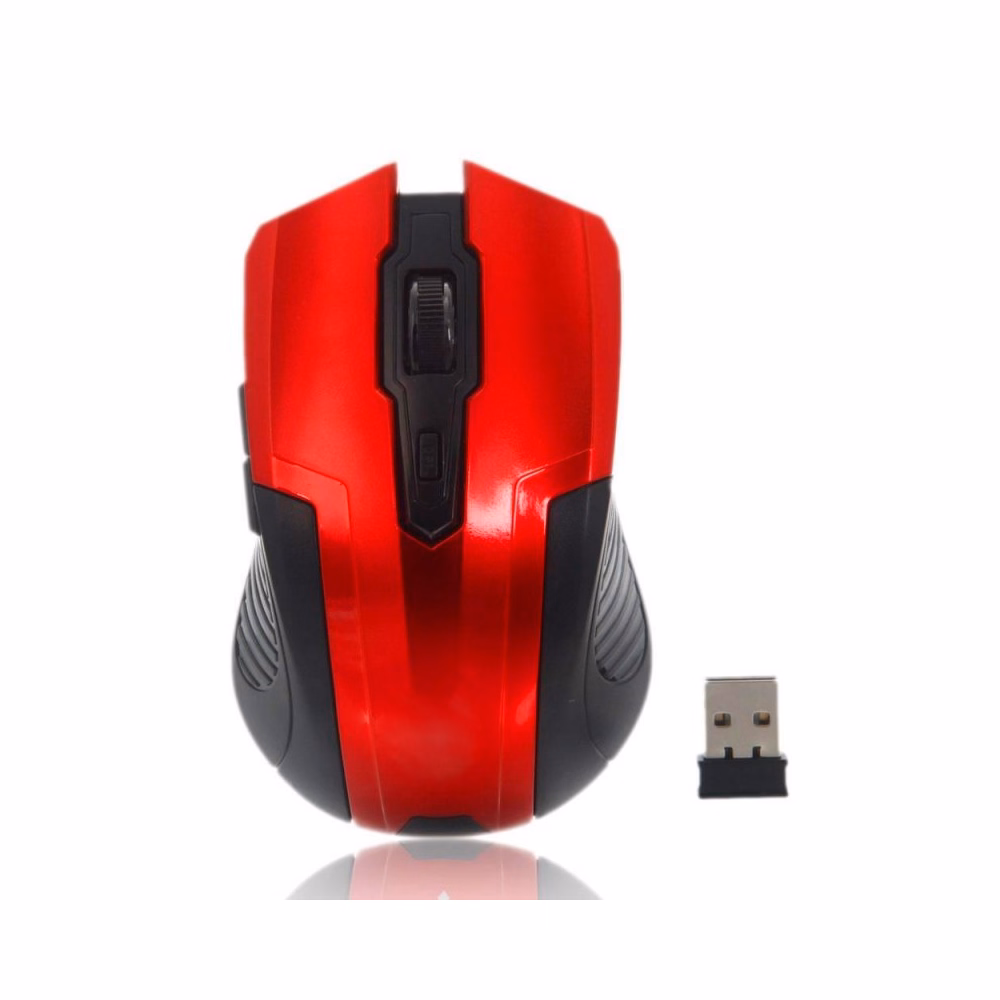 Egér vezeték nélküli SILVERLINE RF-107 USB piros