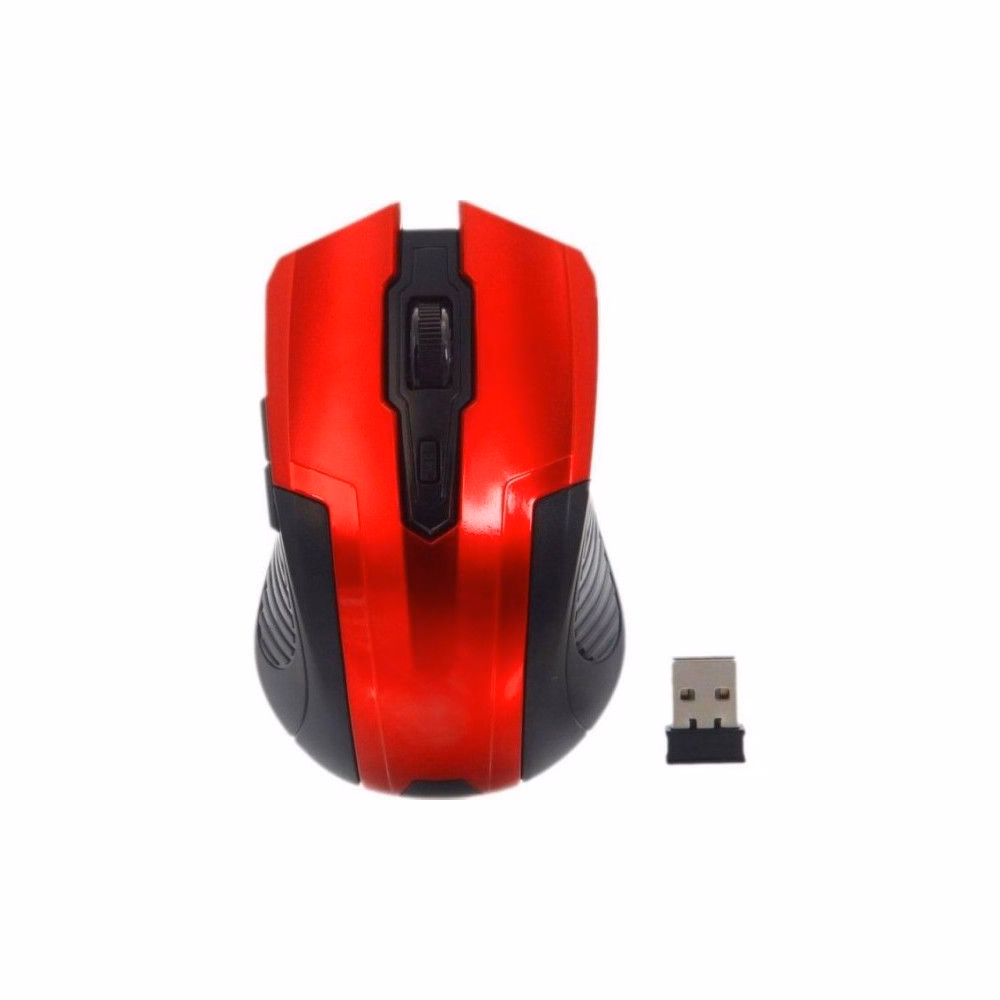 Egér vezeték nélküli SILVERLINE RF-107 USB piros