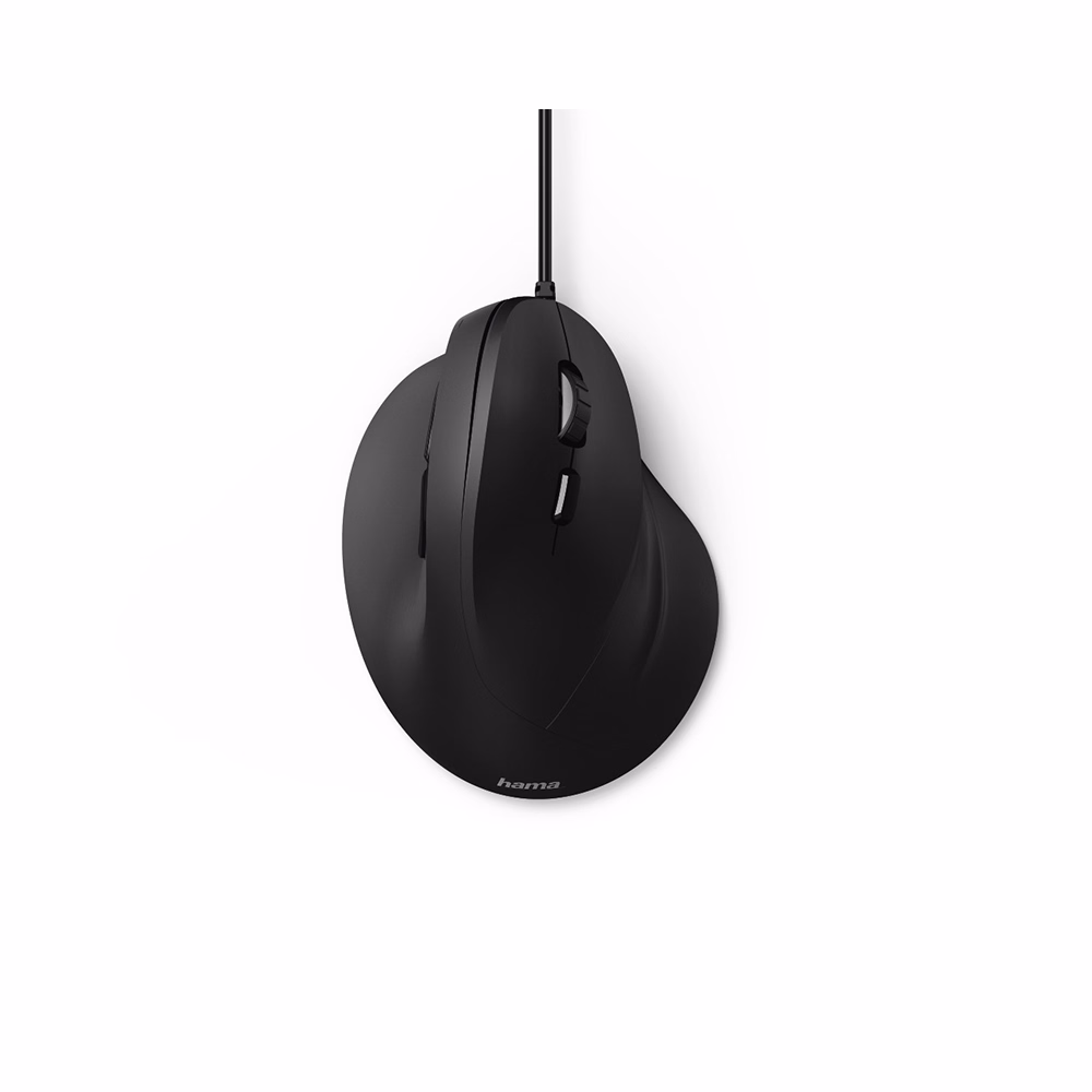 Egér vezetékes HAMA EMC-500 USB 1800 DPI fekete