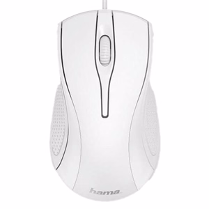 Egér vezetékes HAMA MC-200 USB 1200 DPI fehér