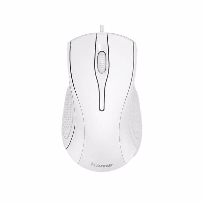 Egér vezetékes HAMA MC-200 USB 1200 DPI fehér