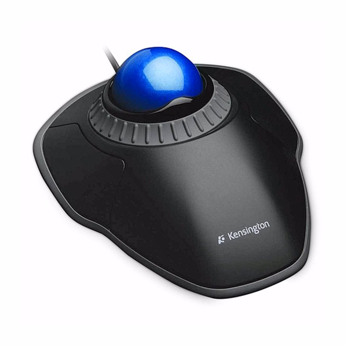 Egér vezetékes KENSINGTON optikai Orbit Trackball görgető gyűrűvel fekete/kék