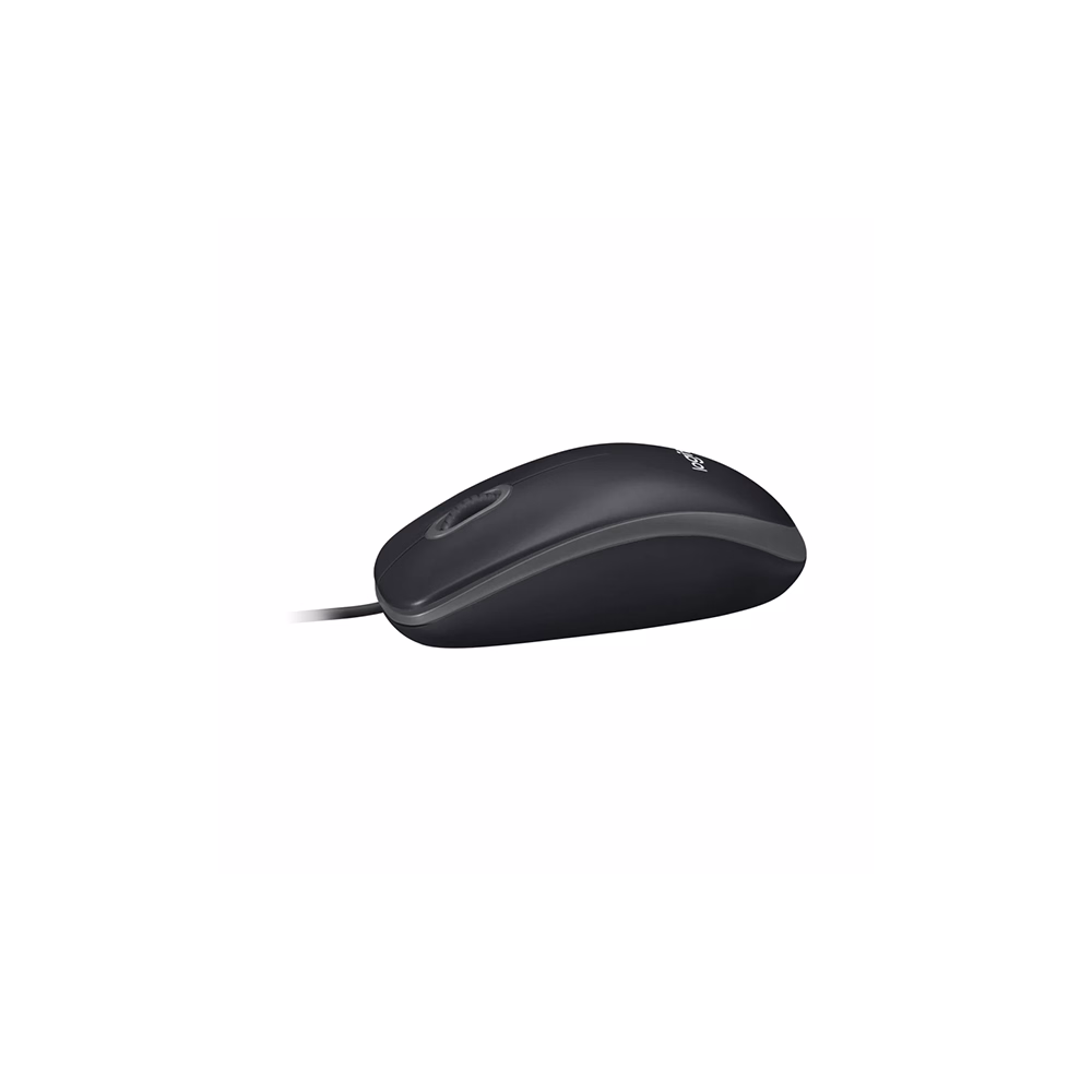 Egér vezetékes LOGITECH B100 USB 1000 DPI fekete