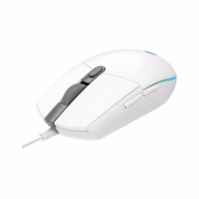 Egér vezetékes LOGITECH G102 LightSync USB 6 gombos 8000 DPI fehér