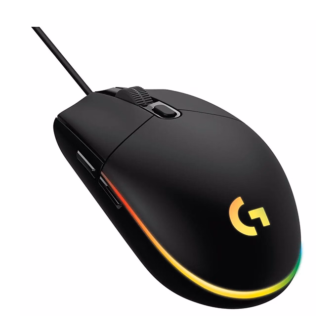 Egér vezetékes LOGITECH G102 LightSync USB 6 gombos 8000 DPI fekete